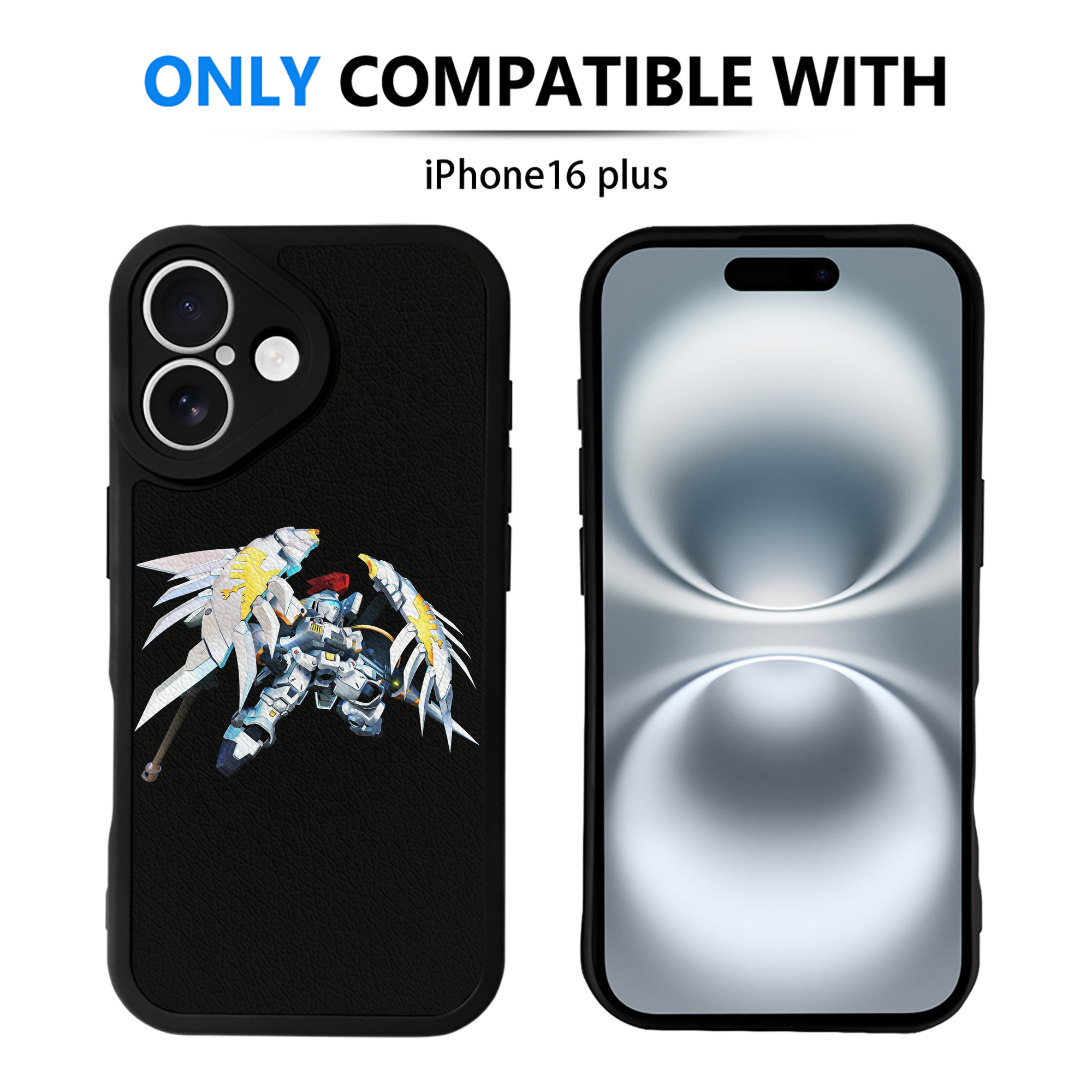 （画像用） 機動戦士ガンダム Mobile Suit Gundam 【iPhone 16シリーズ対応】シリコンスマホケース（レザー調） 材質：シリコン